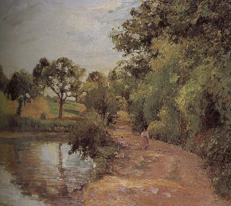 Camille Pissarro pond china oil painting image